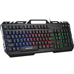 ENHANCE GAMING Enhance Infiltrate Kl2 Membrane Gaming Keyboard - Quiet Keyboard \w 3 Multi Color Led Lighting Modes, Turbo Input Mode, Anti-Ghosting