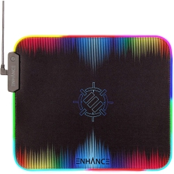 ENHANCE GAMING Enhance Large RGB Gaming Mouse Pad Xl \w Led Lighting - Desk Mat Mousepad \w 7 Color Options, 3 Lighting Effects, Smart Control