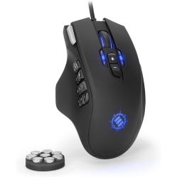 ENHANCE GAMING Enhance Theorem 2 Mmo Led RGB Gaming Mouse \w 13 Programmable Side Buttons - \w 6 Customizable Dpi Settings, 5 Gaming Profiles, Quick