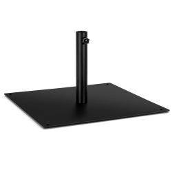 TOPBUY 42 Lbs Patio Umbrella Base, Heavy Duty 25" Umbrella Stand, Square Umbrella Base W/4 Anti-Slip Pads