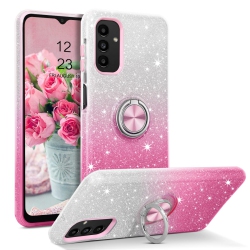 HLD Samsung Galaxy A13 Case Slim Sparkly Glitter Samsung Galaxy A13 5G Case \w Rotatable Ring Holder Tpu Case Cover for Samsung Galaxy A13 5G 6.5