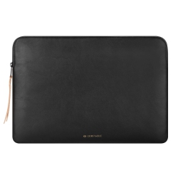 HLD Slim Protective Laptop Sleeve 13-13.3 Inch for Macbook Pro & Macbook Air, Pu Leather Bag Waterproof Cover Notebook Computer Case for Mac In Black