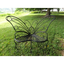 HI-LINE GIFT LTD Antique Butterfly Chair In Black