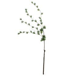 NORTHLIGHT 43" And Brown Mini Needle Cascading Artificial Christmas Pine Spray In Green