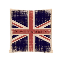 HERITAGE LACE 18" Downton Abbey British Union Jack Decorative Square Throw Pillow
