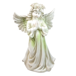 NORTHLIGHT 27" Angel Kneeling In Prayer Outdoor Patio Garden Statue