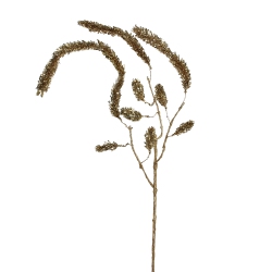 NORTHLIGHT 52" Glittered Pine Hanging Artificial Christmas Spray In Gold