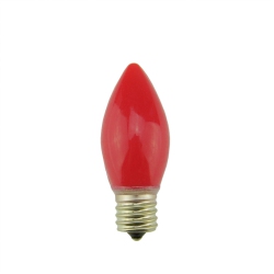 SIENNA Pack Of 4 Opaque Led C9 Glass Christmas Replacement Bulbs In Red