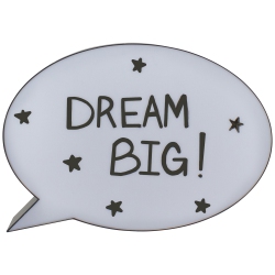 NORTHLIGHT 12" Led Lighted Thought Cloud Dry Erase Board In White