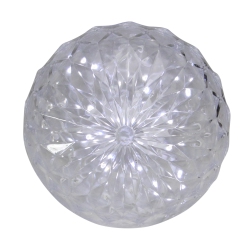 NORTHLIGHT 6" Clear Led Hanging Christmas Crystal Sphere Decor