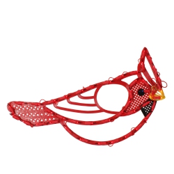 NORTHLIGHT Lighted Cardinal Bird Christmas Window Silhouette 12.5 Inch In Red