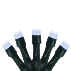 PRODUCT WORKS Set Of 15 Led Battery Operated Clear Micro Rice Christmas Lights - Wire In Green