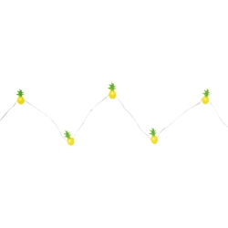 NORTHLIGHT 10-Count Led And Green Pineapple Fairy Lights - Warm White In Yellow