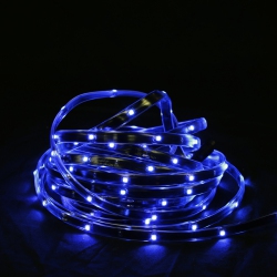 CC CHRISTMAS DECOR 18' Led Outdoor Christmas Linear Tape Lighting - Black Finish In Blue