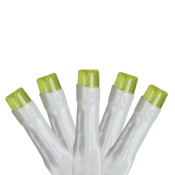 SIENNA Set Of 20 Battery Operated Amber Led Wide Angle Christmas Lights - Wire In White