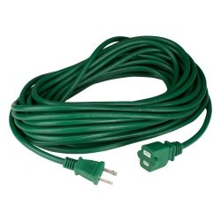 NORTHLIGHT 40' 2-Prong Outdoor Extension Power Cord With End Connector In Green