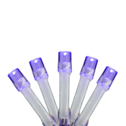 BRITE STAR 15-Count Battery Operated Led Micro Christmas Lights - 4.8 Ft Wire In Purple