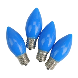 SIENNA Pack Of 4 Opaque C9 Christmas Replacement Bulbs In Blue