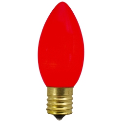 NORTHLIGHT Set Of 4 C9 Opaque Christmas Replacement Bulbs - 3" In Red