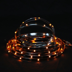 CC CHRISTMAS DECOR 18' Led Outdoor Christmas Linear Tape Lighting - Black Finish In Orange