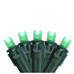 NORTHLIGHT 4' X 6' Led Wide Angle Christmas Net Lights - Wire In Green