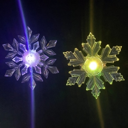 NORTHLIGHT Set Of 2 Led Lighted Icy Crystal Snowflake Christmas Window Decorations 5.5