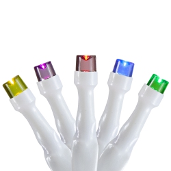 NORTHLIGHT 10 B/o Multi Led Wide Angle Christmas Lights - 3 Ft Wire In White