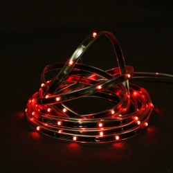 CC CHRISTMAS DECOR 18' Led Outdoor Christmas Linear Tape Lighting - Black Finish In Red