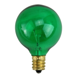 NORTHLIGHT Pack Of 25 Incandescent G40 Christmas Replacement Bulbs In Green