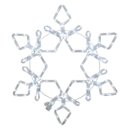 NORTHLIGHT 36" Led Rope Light Snowflake Commercial Christmas Decoration