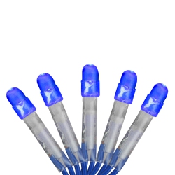 BRITE STAR 2' X 8' Led Net Style Tree Trunk Wrap Christmas Lights - Wire In Blue