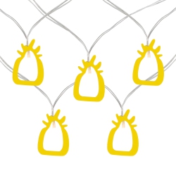 NORTHLIGHT 10-Count Led Pineapple Fairy Lights - Warm In White