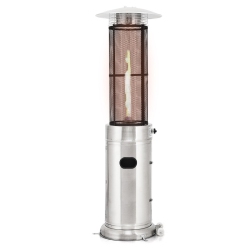 SLICKBLUE 41000 Btu Stainless Steel Round Glass Tube Patio Heaters
