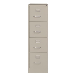 HIRSH INDUSTRIES LLC 22-In Deep 4 Drawer Letter Width Vertical File Cabinet Light In Gray