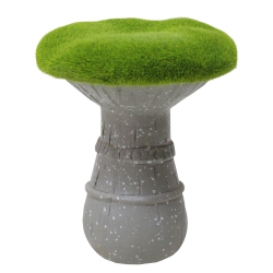 NORTHLIGHT 6.25" Faux Moss Mushroom Outdoor Garden Statue