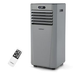 COSTWAY 8, 000Btu Portable Air Conditioner With Remote Control 3-In-1 Air Cooler W/ Drying
