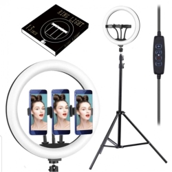 RING LIGHT 13Inch + 2M Tripod + 3PCs Phone Holder + Bluetooth Shutter Remote Control