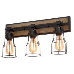 LNC Industrial 3-Light Unique Vanity Light