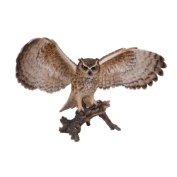 HI-LINE GIFT LTD Eagle Owl On Branch With Wings Out