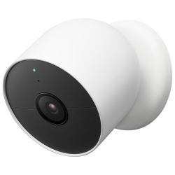 GOOGLE - Nest Cam - Wire-Free - Indoor/outdoor - Security Camera - Weatherproof - Battery Included - 1 Pack - In White