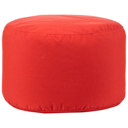 Gouchee Home Soleil Polyester Pouf - Red