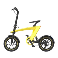 TRANSCANADA BIKE Zip Bike - Foldable Compact E-Bike - In Yellow