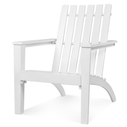 TOPBUY Patiojoy Wooden Adirondack Chair W/ergonomic Design Outdoor Lounge Armchair Acacia Wood Chair for Yard&patio Black/gray/white