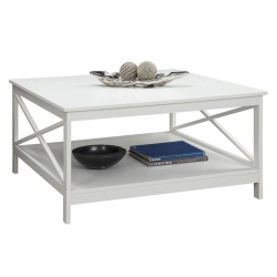 PEMBERLY ROW 36" Square Coffee Table In In White