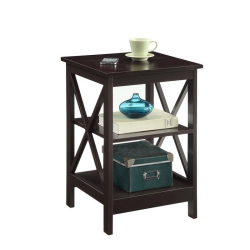 CONVENIENCE CONCEPTS Oxford End Table In Espresso Wood Finish