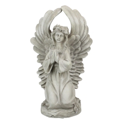 NORTHLIGHT 15.25" Angel Kneeling In Prayer Outdoor Garden Statue