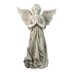 NORTHLIGHT 29.5" Angel Standing In Prayer Outdoor Garden Statue
