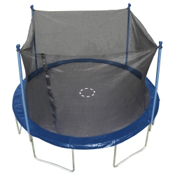 TRAINOR SPORTS 12-Feet Round Trampoline & Enclosure Combo Heavy Duty Bouncy Outdoor/backyard Trampoline for Children (6+), Jumping Mat And Full