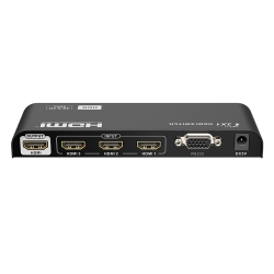 SPEEDEX Lkv301HDr-V2.0 3×1 for HDMI2.0 HDr 4Kx2K60Hz (Yuv4:4:4), Simultaneous Connection Of Multiple HDMI Device, Support Button, Remote Control