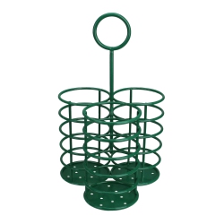 AVON 10" 3-Slot Metal Utensil Holder In Green